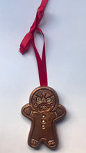 Load image into Gallery viewer, Krampus Angry Gingerbread Hand-made Salt Dough Christmas Ornament
