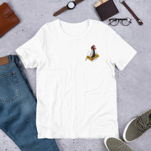 Load image into Gallery viewer, Short-Sleeve Unisex Christmas Pizza Penguin Embroidered T-Shirt
