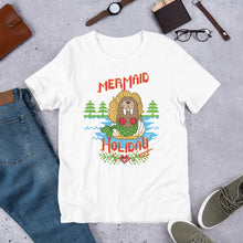 Load image into Gallery viewer, Short-Sleeve Unisex Mermaid Ugly Holiday T-Shirt
