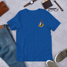 Load image into Gallery viewer, Short-Sleeve Unisex Christmas Pizza Penguin Embroidered T-Shirt
