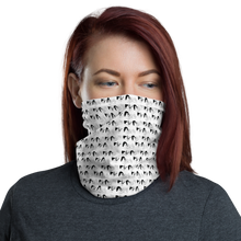 Load image into Gallery viewer, Nude with Plants - Black &amp; White Neck Gaiter | Face Mask
