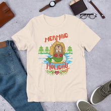 Load image into Gallery viewer, Short-Sleeve Unisex Mermaid Ugly Holiday T-Shirt
